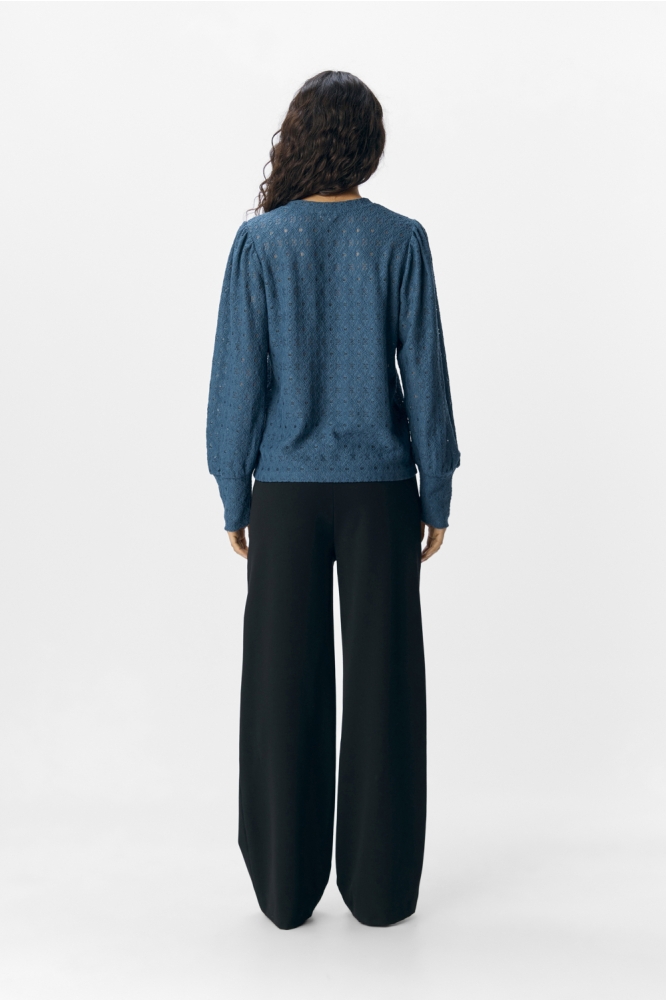 OBJLAILA L/S RE TOP NOOS 23046626 DARK DENIM